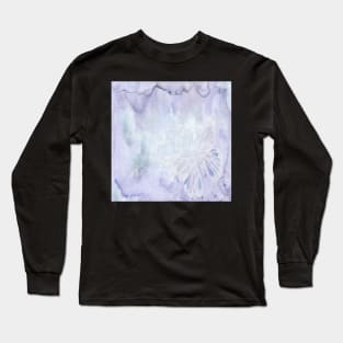 Purple Lover Light Purples Butterfly, Floral Graphic Design Watercolor Abstract Art Long Sleeve T-Shirt